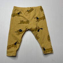 Load image into Gallery viewer, unisex Target, organic cotton blend leggings / bottoms, dogs, EUC, size 000,  