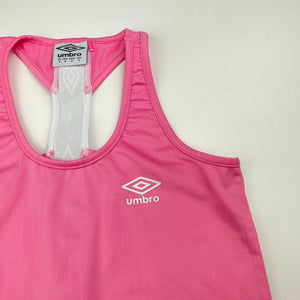 Girls Umbro, pink sports / activewear top, EUC, size 8,  