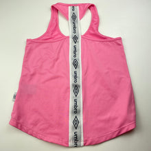 Load image into Gallery viewer, Girls Umbro, pink sports / activewear top, EUC, size 8,  