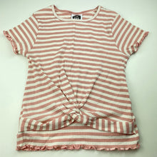 Load image into Gallery viewer, Girls Eve Girl, stretchy ribbed twist front top, EUC, size 14,  