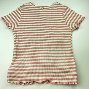 Girls Eve Girl, stretchy ribbed twist front top, EUC, size 14,  