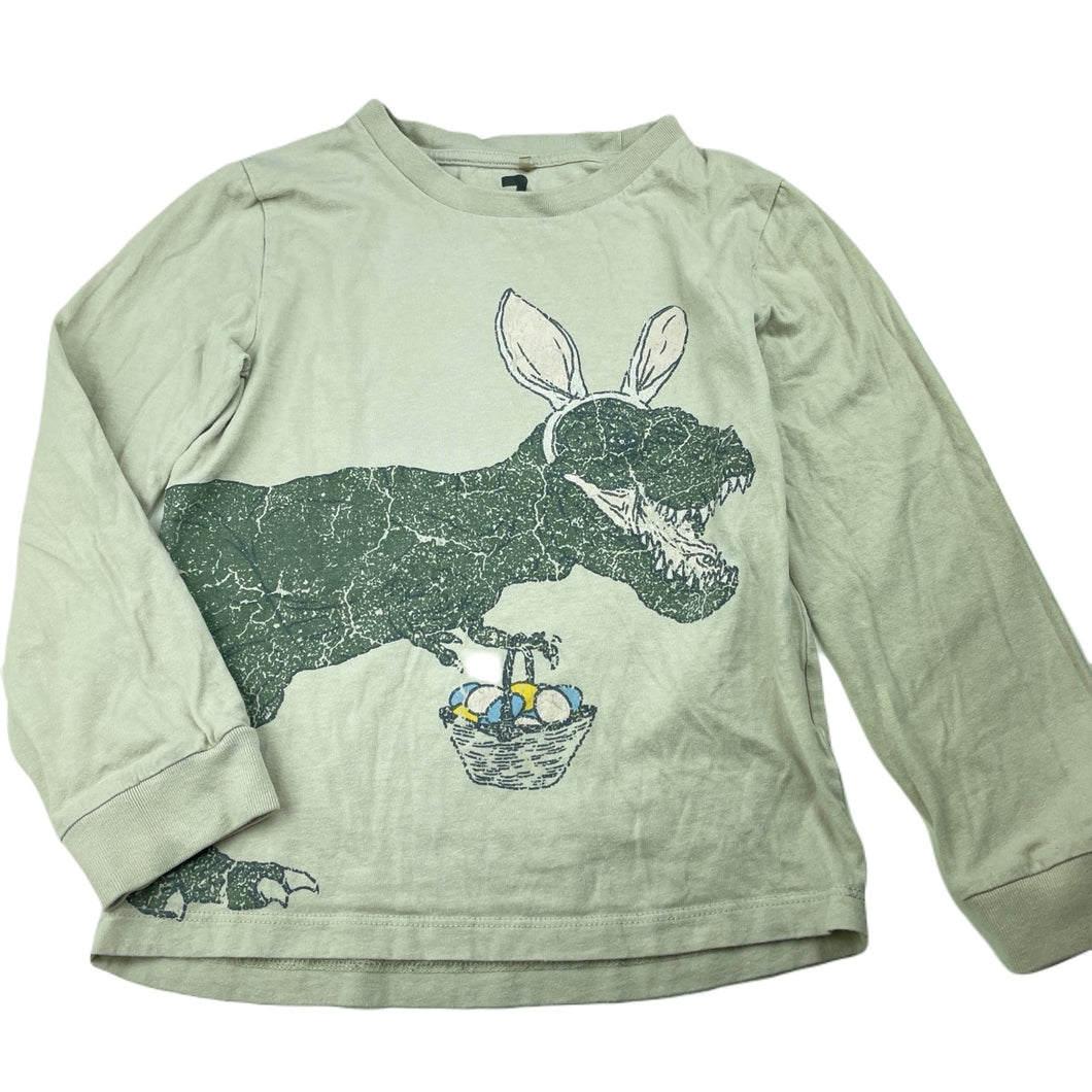 Boys Cotton On, Easter cotton long sleeve top, dinosaur, FUC, size 7,  