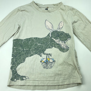 Boys Cotton On, Easter cotton long sleeve top, dinosaur, FUC, size 7,  