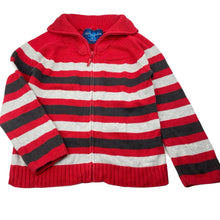 Load image into Gallery viewer, Boys Cotton On, knitted cotton zip up sweater, Sz: L, armpit to armpit: 34cm, armpit to cuff: 32cm, GUC, size 6-7,  