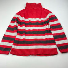 Load image into Gallery viewer, Boys Cotton On, knitted cotton zip up sweater, Sz: L, armpit to armpit: 34cm, armpit to cuff: 32cm, GUC, size 6-7,  