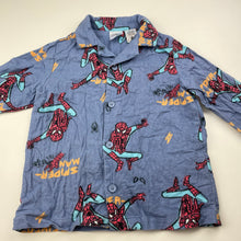 Load image into Gallery viewer, Boys Marvel, Spiderman flannel cotton winter pyjama top, EUC, size 4,  