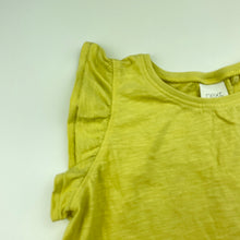 Load image into Gallery viewer, Girls Next, yellow cotton t-shirt / top, FUC, size 5-6,  