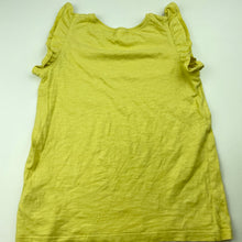 Load image into Gallery viewer, Girls Next, yellow cotton t-shirt / top, FUC, size 5-6,  