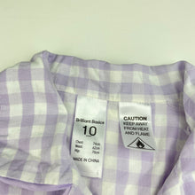 Load image into Gallery viewer, Girls Brilliant Basics, lightweight cotton pyjama shirt / top, EUC, size 10,  