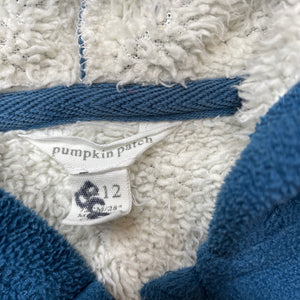 Boys Pumpkin Patch, zip up fleece hoodie sweater, GUC, size 0,  