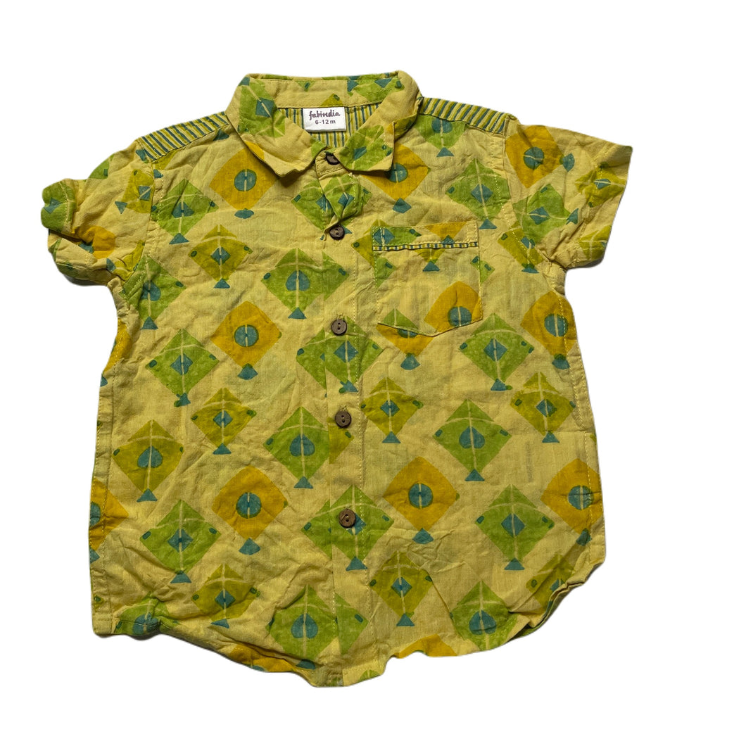 Boys fabindia, lightweight cotton short sleeve shirt, GUC, size 0,  