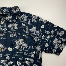 Load image into Gallery viewer, Boys AE, navy Hawaiian style short sleeve shirt, GUC, size 10,  