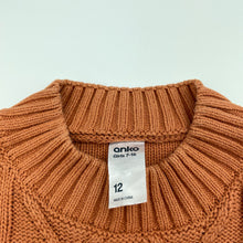 Load image into Gallery viewer, Girls Anko, knitted cotton blend sweater / jumper, GUC, size 12,  