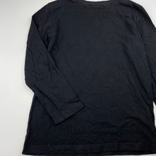 Load image into Gallery viewer, Boys Next, black cotton long sleeve t-shirt / top, GUC, size 7,  