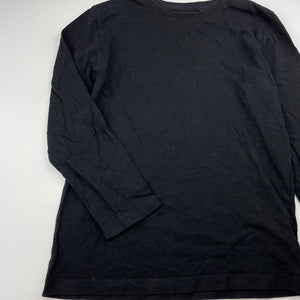 Boys Next, black cotton long sleeve t-shirt / top, GUC, size 7,  