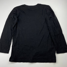 Load image into Gallery viewer, Boys Next, black cotton long sleeve t-shirt / top, GUC, size 7,  