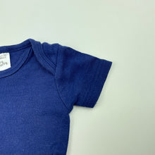 Load image into Gallery viewer, Boys Baby Berry, blue cotton bodysuit / romper, wash fade, FUC, size 000,  