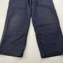 Load image into Gallery viewer, Boys PICKLES, navy school pants, elasticated, Inside leg: 42.5cm, FUC, size 4,  