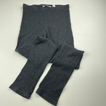 Load image into Gallery viewer, Girls Country Road, grey ribbed stretchy leggings, Inside leg: 58cm, GUC, size 10,  