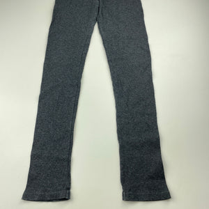 Girls Country Road, grey ribbed stretchy leggings, Inside leg: 58cm, GUC, size 10,  