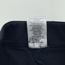 Load image into Gallery viewer, Girls Target, navy stretchy pants, elasticated, Inside leg: 39.5cm, GUC, size 4,  