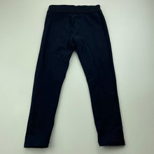 Load image into Gallery viewer, Girls Target, navy stretchy pants, elasticated, Inside leg: 39.5cm, GUC, size 4,  