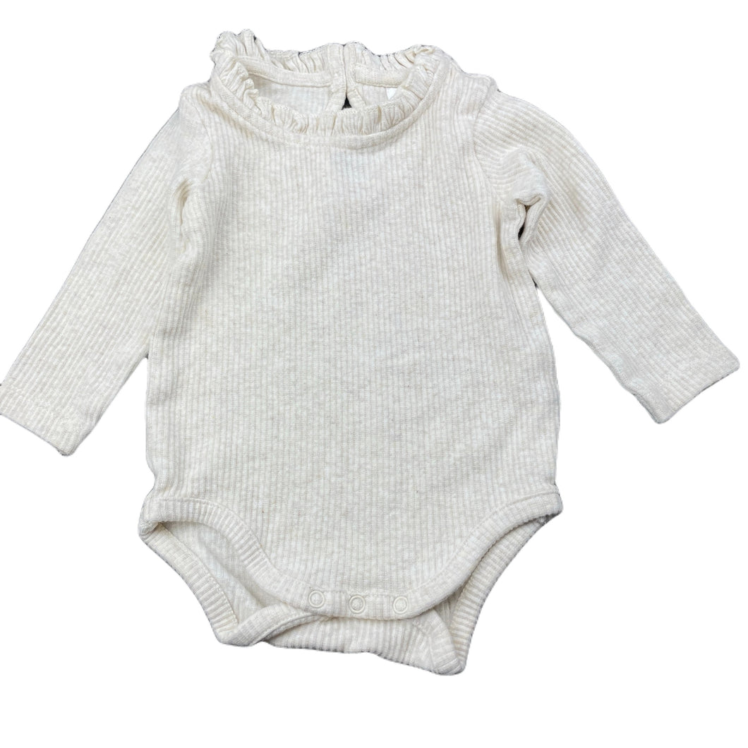 Girls Anko, ribbed stretchy bodysuit / romper, EUC, size 000,  