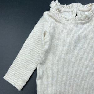 Girls Anko, ribbed stretchy bodysuit / romper, EUC, size 000,  
