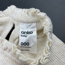 Load image into Gallery viewer, Girls Anko, ribbed stretchy bodysuit / romper, EUC, size 000,  
