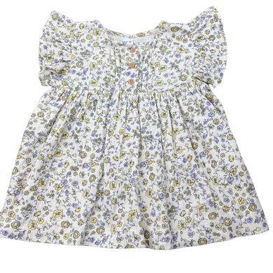 Girls Dymples, floral tunic top, L: 33cm, EUC, size 1,  