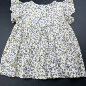 Girls Dymples, floral tunic top, L: 33cm, EUC, size 1,  