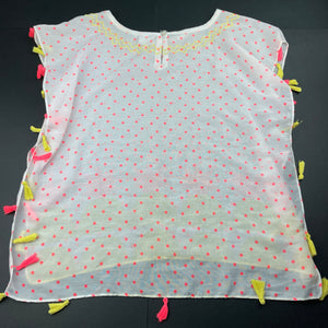 Girls Seed, lightweight beach cover top, one size, Width: 50cm, L: 52cm, FUC, size 7-10,  
