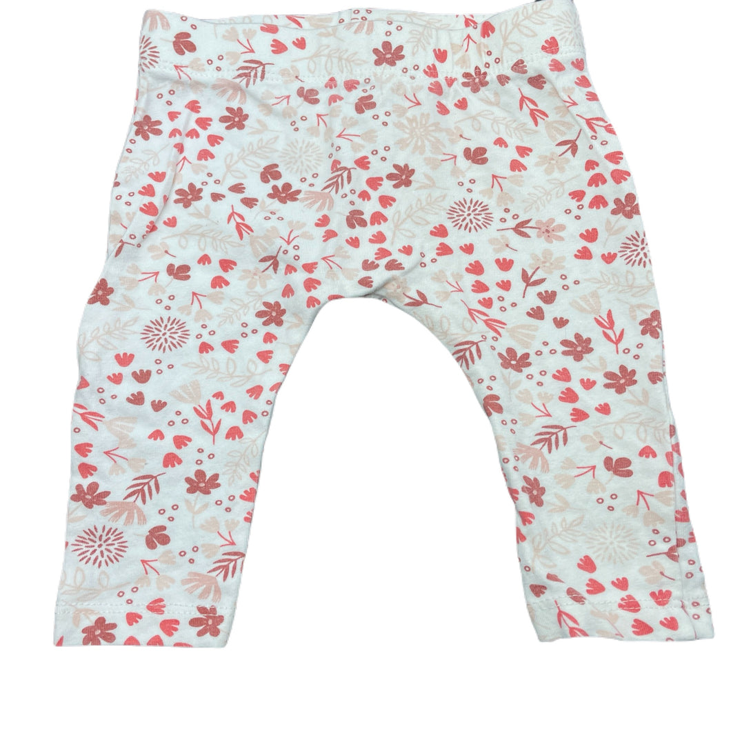 Girls Anko, floral stretchy leggings / bottoms, EUC, size 000,  