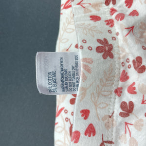 Girls Anko, floral stretchy leggings / bottoms, EUC, size 000,  