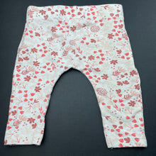 Load image into Gallery viewer, Girls Anko, floral stretchy leggings / bottoms, EUC, size 000,  