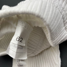 Load image into Gallery viewer, Girls SHEIN, white ribbed cotton leggings / bottoms, GUC, size 000,  