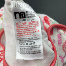 Load image into Gallery viewer, Girls Mothercare, cotton coverall / romper, FUC, size 1,  