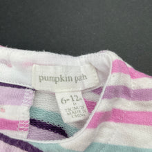 Load image into Gallery viewer, Girls Pumpkin Patch, striped cotton long sleeve dress, GUC, size 0, L: 43cm