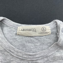 Load image into Gallery viewer, unisex Miann &amp; Co, grey marle t-shirt / top, FUC, size 000,  