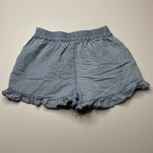 Load image into Gallery viewer, Girls KID, chambray cotton shorts, elasticated, GUC, size 6,  