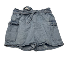 Load image into Gallery viewer, Girls Target, chambray cotton cargo shorts, elasticated, GUC, size 6,  