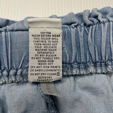 Load image into Gallery viewer, Girls Target, chambray cotton cargo shorts, elasticated, GUC, size 6,  