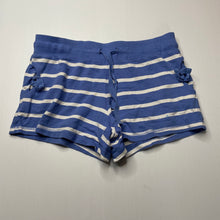 Load image into Gallery viewer, Girls Tilii, striped cotton shorts, elasticated, GUC, size 14,  