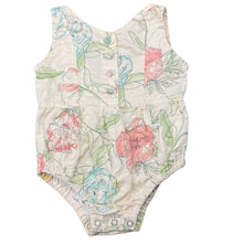 Load image into Gallery viewer, Girls Minouche, floral cotton summer romper, EUC, size 0,  