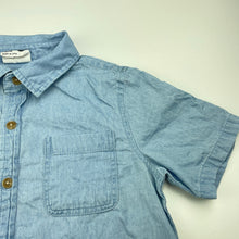 Load image into Gallery viewer, Boys Cotton On, chambray cotton short sleeve shirt, FUC, size 6,  