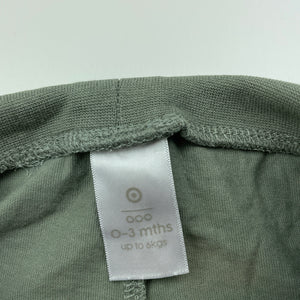 unisex Target, khaki cotton shorts, elasticated, FUC, size 000,  