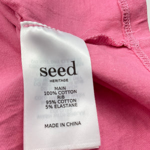 Girls Seed, pink cotton t-shirt / top, FUC, size 7,  