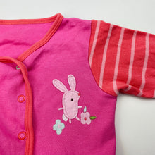 Load image into Gallery viewer, Girls Mothercare, cotton coverall / romper, rabbit, FUC, size 1,  
