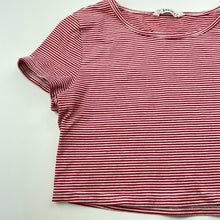 Load image into Gallery viewer, Girls SHEIN, stretchy striped cropped t-shirt / top, FUC, size 10,  