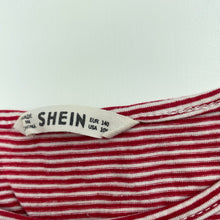 Load image into Gallery viewer, Girls SHEIN, stretchy striped cropped t-shirt / top, FUC, size 10,  